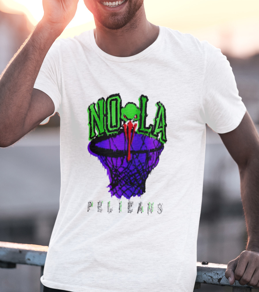 NOLA Pelicans Fest 2026 Basketball Hoop Alien T-Shirt