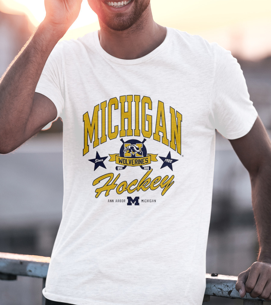 Michigan Wolverines Hockey Ann Arbor Heritage Since 1922 T-Shirt