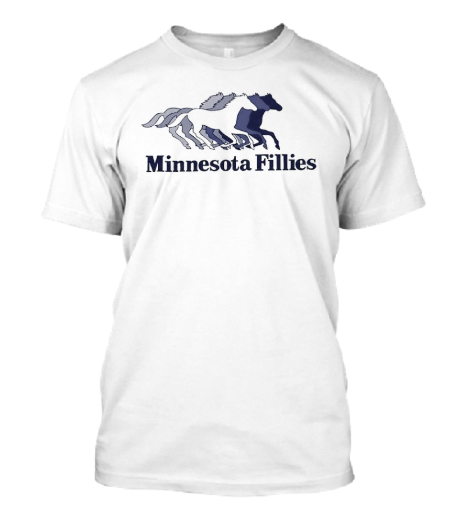 Minnesota Fillies WPBL Basketball Team Emblem Horses T-Shirt