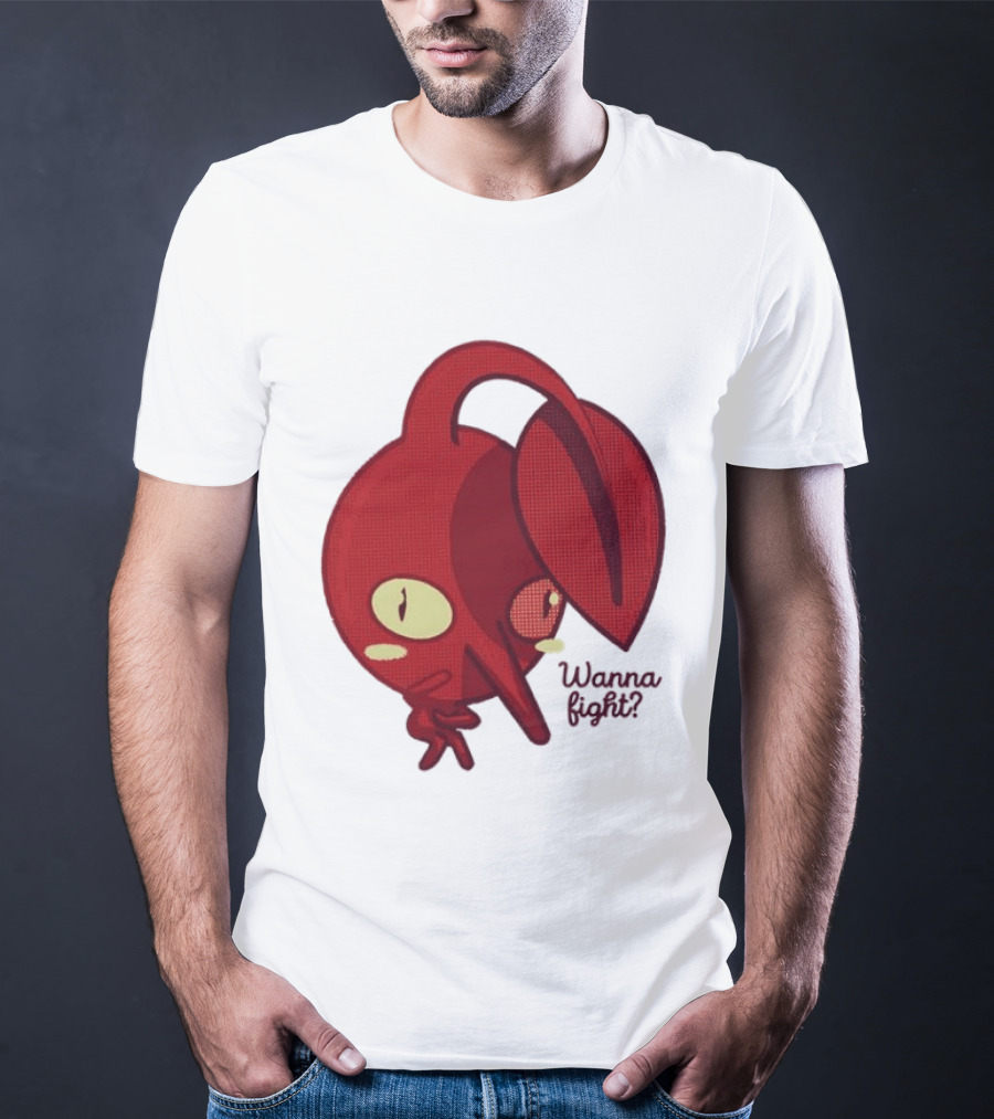 Red Pikmin Wanna Fight Video Game T-Shirt