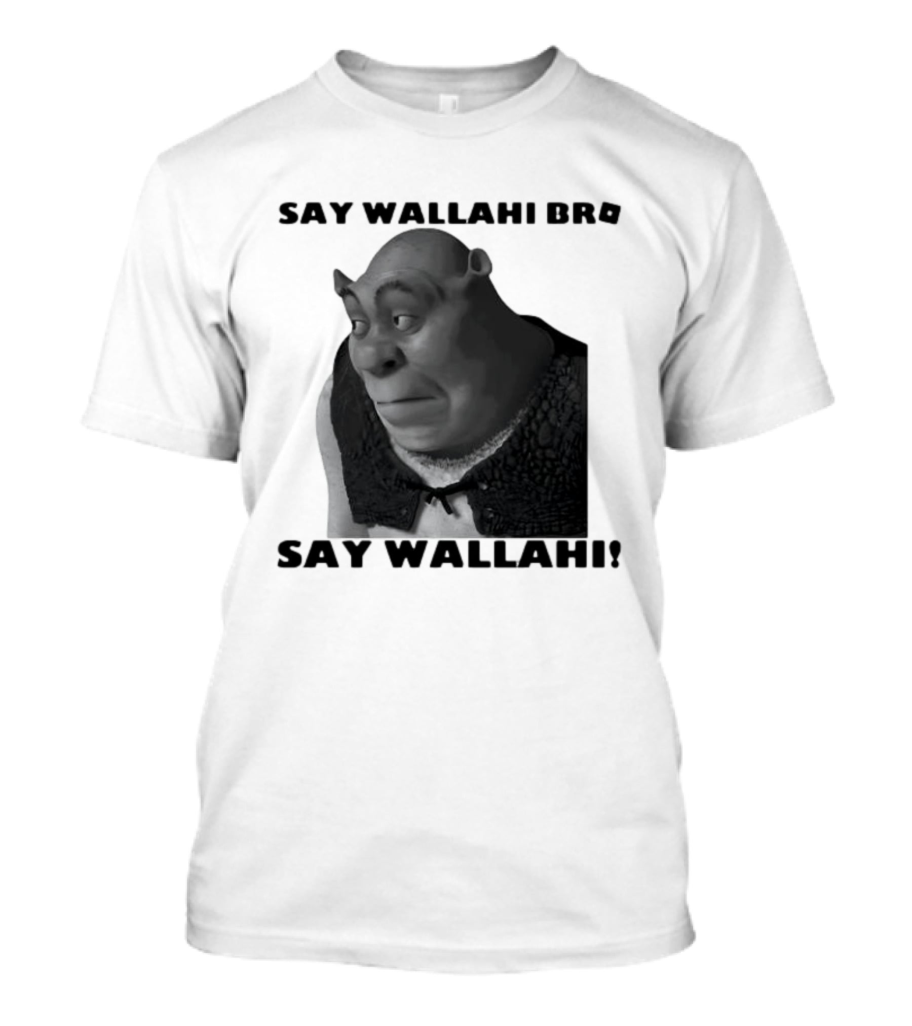 Shrek Say Wallahi Bro Meme Face Roblox T-Shirt