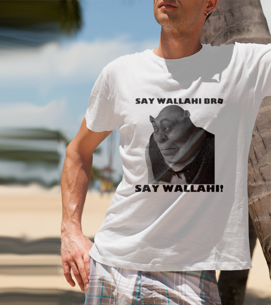 Shrek Say Wallahi Bro Meme Face Roblox T-Shirt