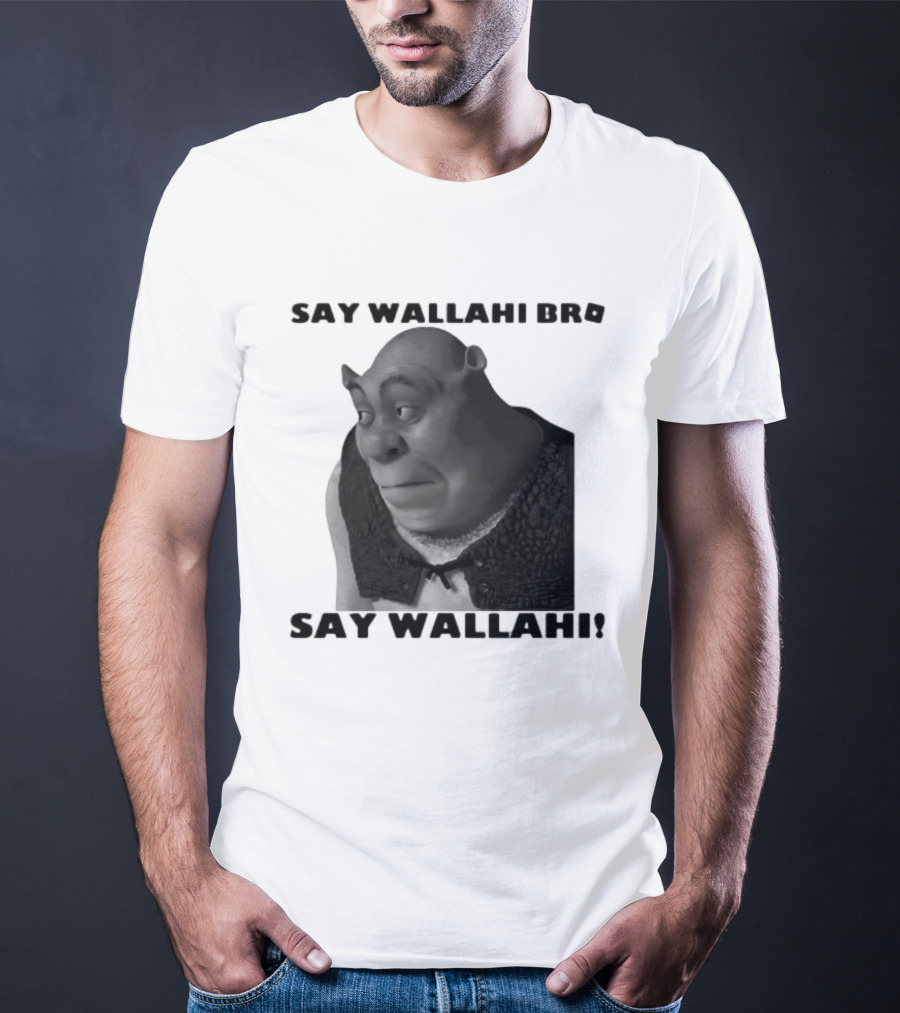 Shrek Say Wallahi Bro Meme Face Roblox T-Shirt
