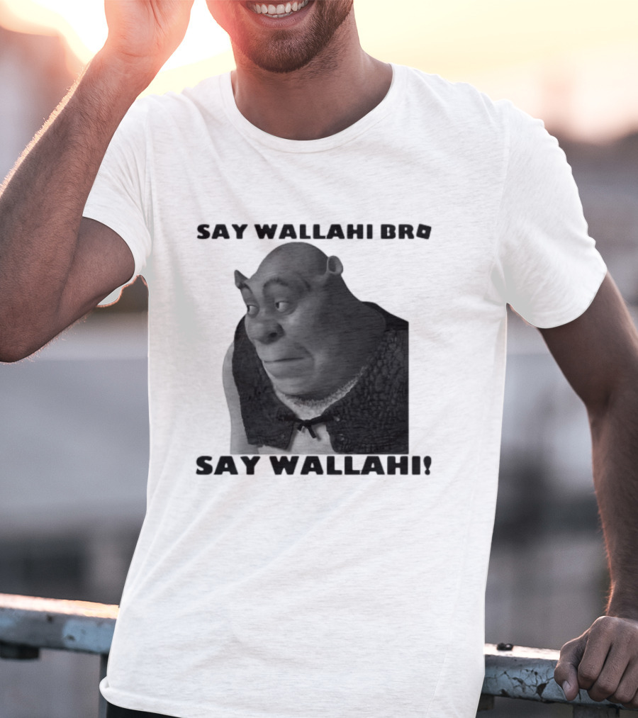 Shrek Say Wallahi Bro Meme Face Roblox T-Shirt