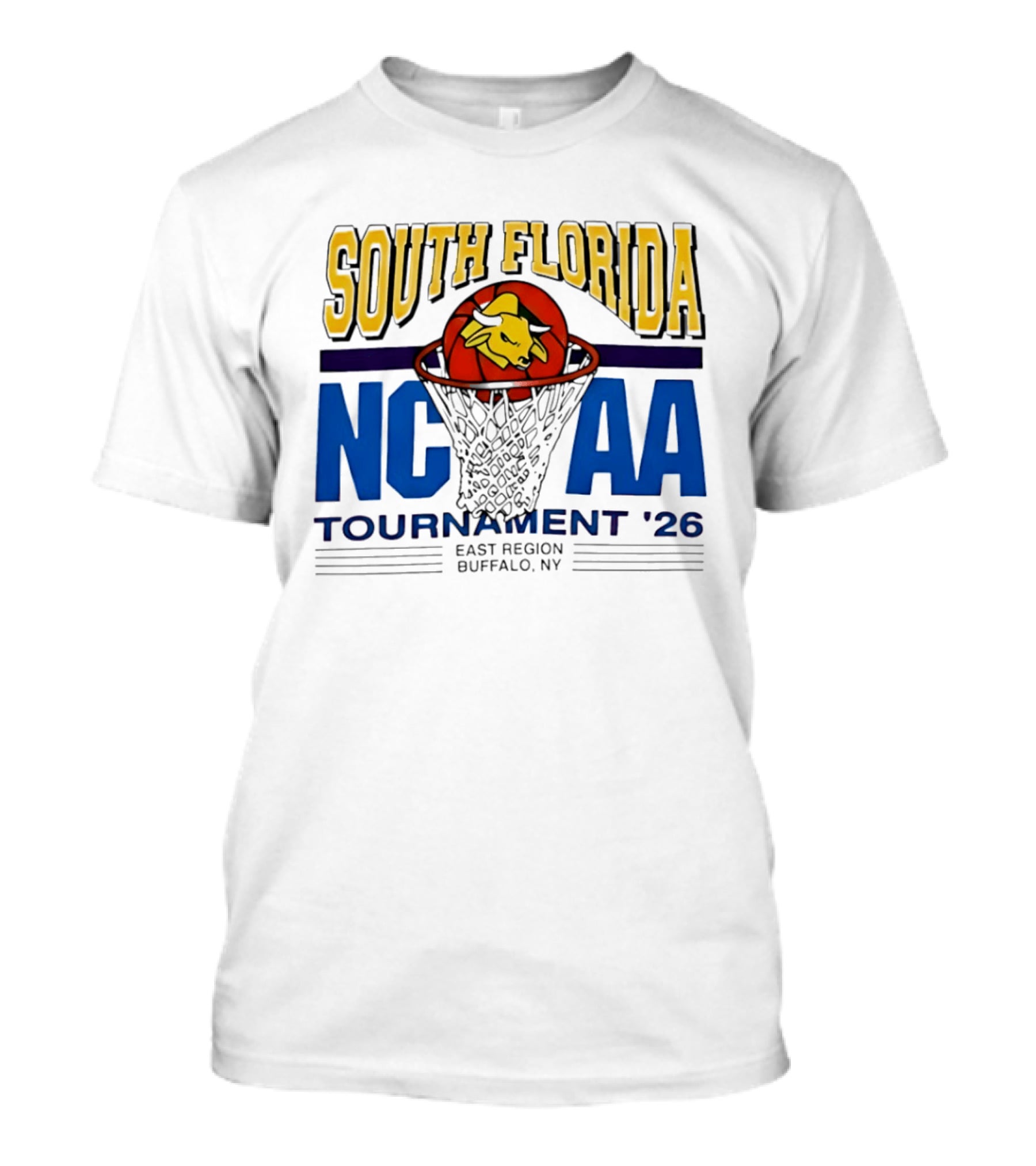 South Florida NCAA Tournament '26 East Region Buffalo NY Basketball T-Shirt