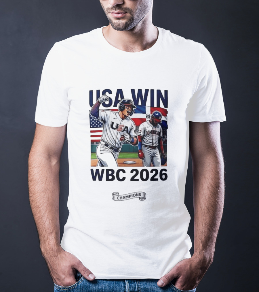 USA Win Over Dominican WBC 2026 Champions T-Shirt
