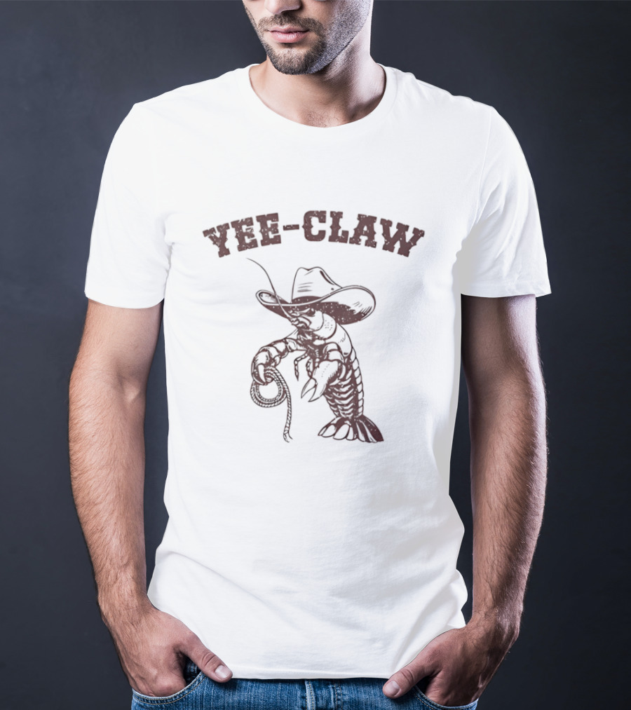 Crawfish Cowboy Hat Yee Claw T-Shirt