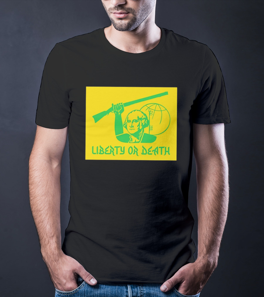Liberty Or Death 2026 Washington Rifle Globe T-Shirt