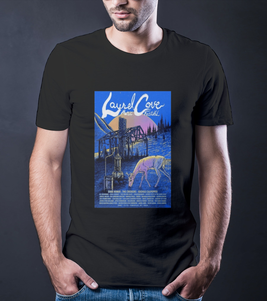 Laurel Cove Music Festival 2026 Evan Honer The Creekers Kashus Culpepper T-Shirt