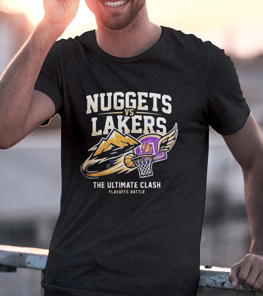 Nuggets Vs Lakers The Ultimate Clash Playoffs Battle T-Shirt