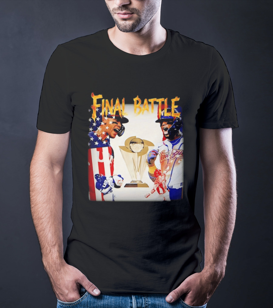 Final Battle USA Venezuela World Baseball Classic 2026 Championship Showdown T-Shirt