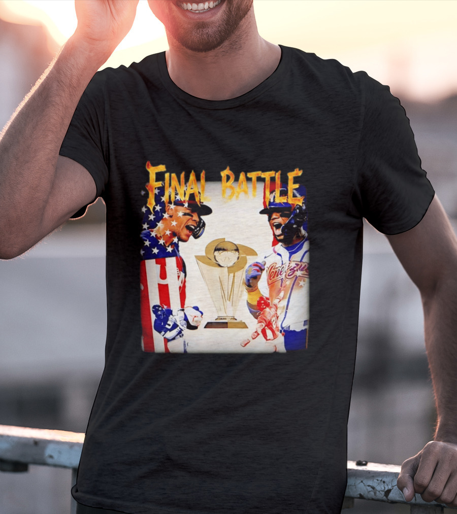 Final Battle USA Venezuela World Baseball Classic 2026 Championship Showdown T-Shirt