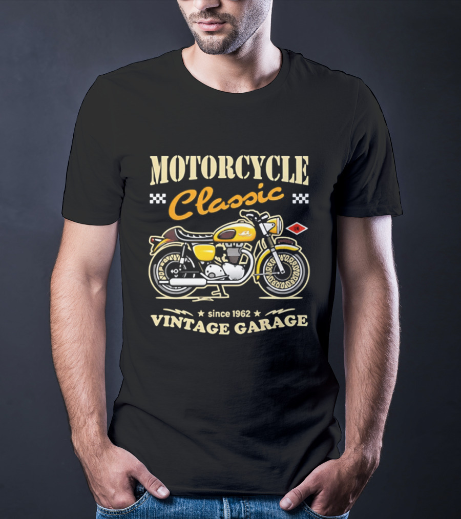 Motorcycle Classic Vintage Garage Since 1962 T-Shirt