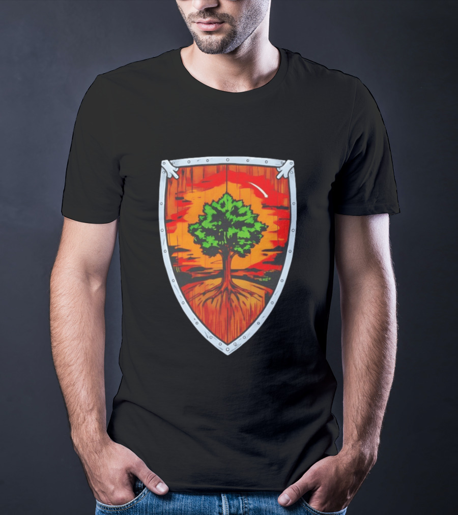 Ser Duncan The Tall Shield Tree Green Warrior Crest T-Shirt