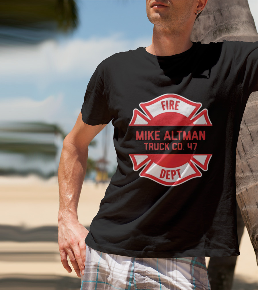 Chicago Fire Dept Mike Altman Truck Co 47 T-Shirt