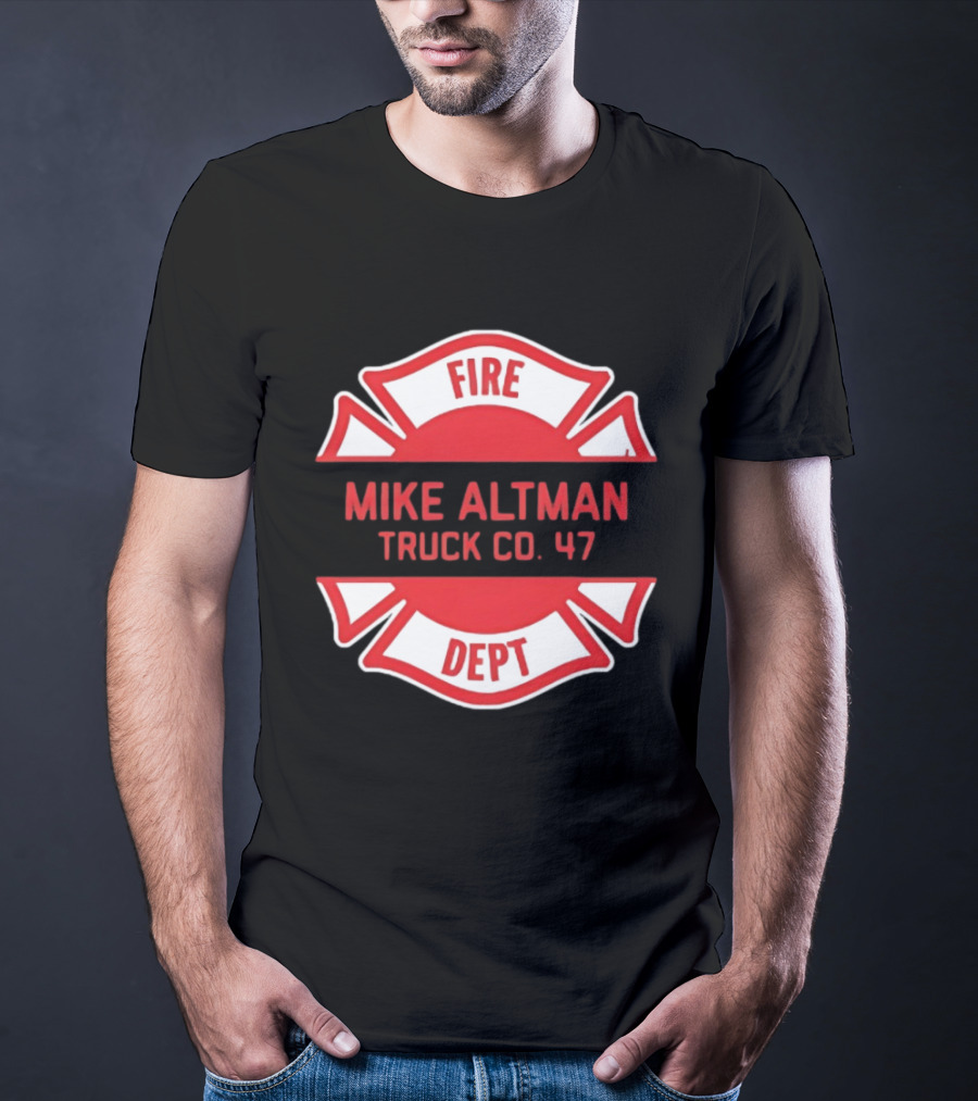 Chicago Fire Dept Mike Altman Truck Co 47 T-Shirt