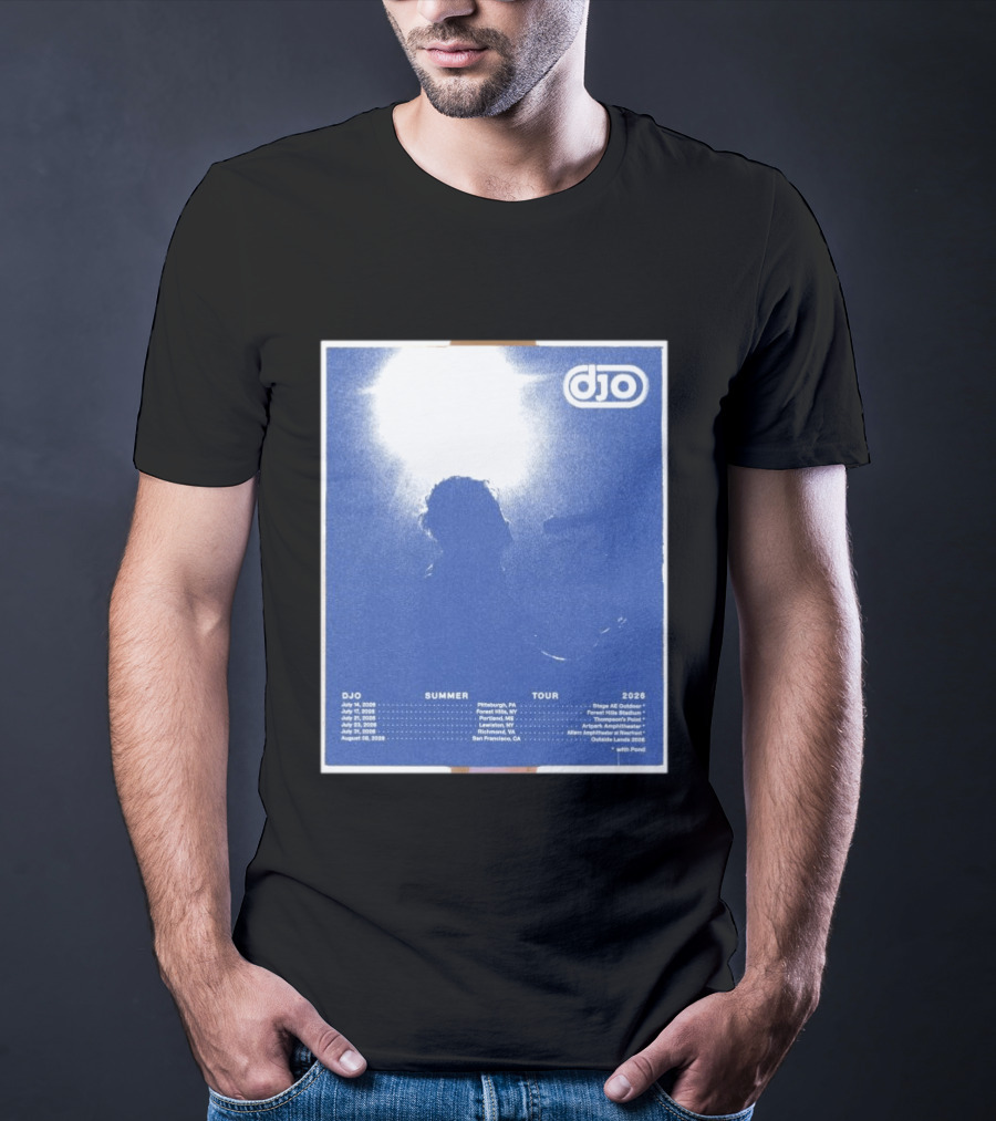 Djo Summer Tour 2026 Pittsburgh New York New Haven Louisville Milwaukee San Francisco T-Shirt