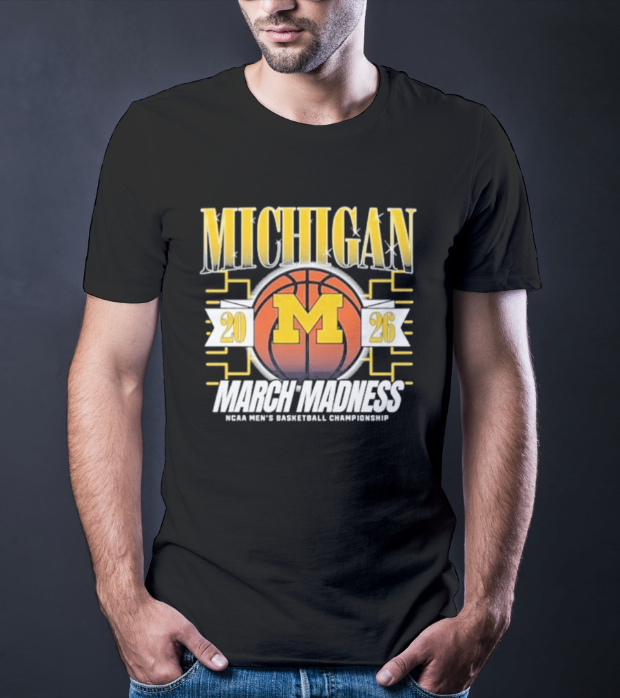 Michigan 2026 March Madness NCAA Men's Basketball Championship T-Shirt