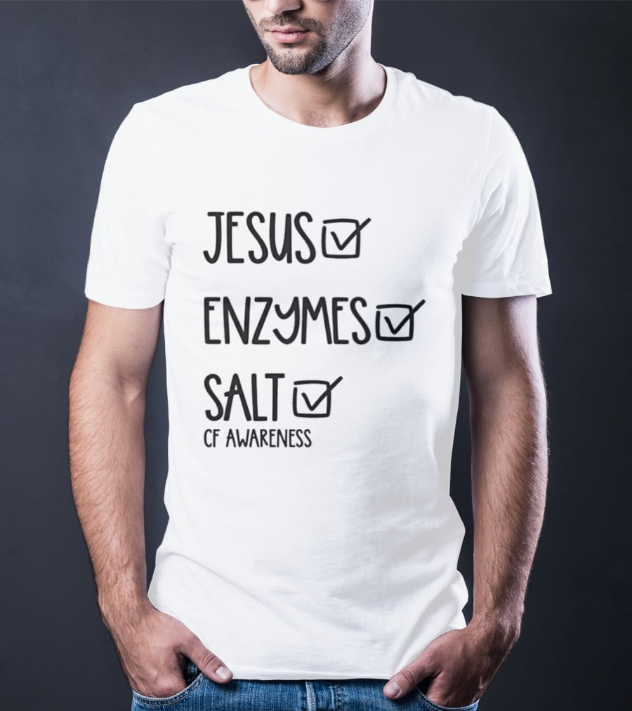 Jesus Enzymes Salt Of Awareness Select All Checklist T-Shirt