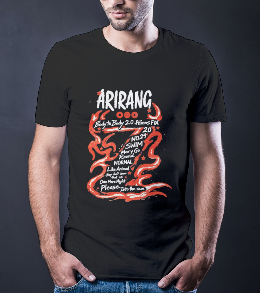 Arirang Body To Body 2.0 Aliens PX Swim Merry Go Round Normal Night T-Shirt