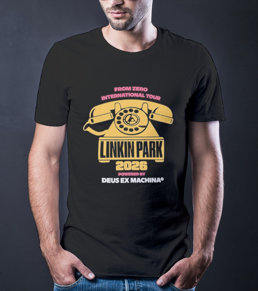Linkin Park 2023 Powered By Deus Ex Machina Retro Style Collaboration T-Shirt
