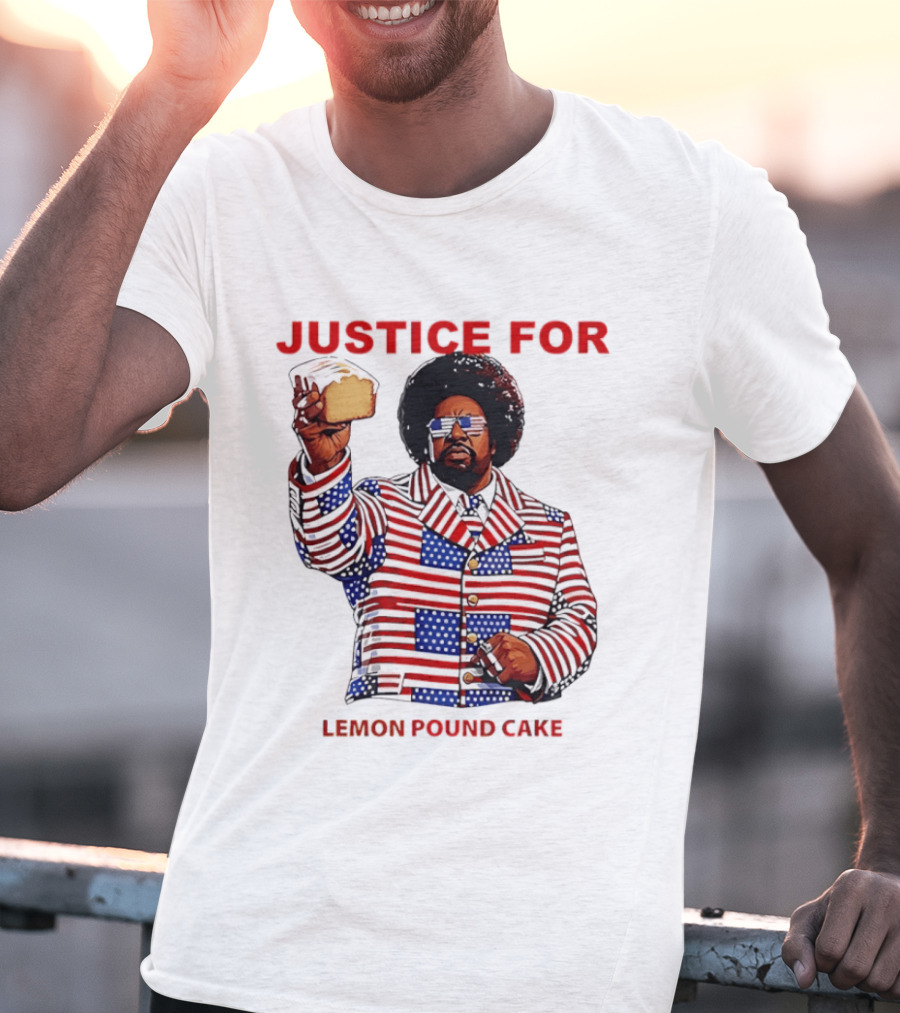 Justice For Lemon Pound Cake Afroman Stars And Stripes Suit T-Shirt