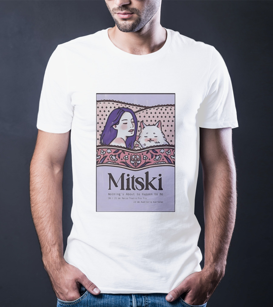 Mitski Mexico City Concert March 2026 Nothing's About To Happen To Me T-Shirt