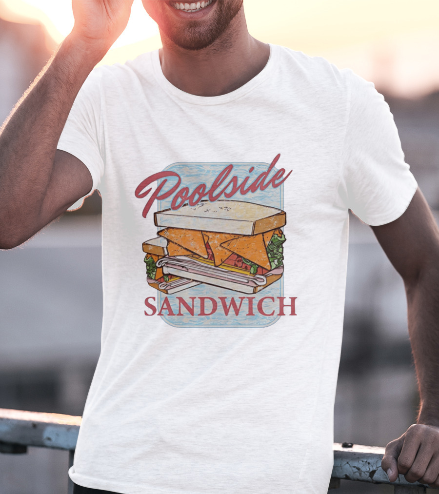 Poolside Sandwich Retro Summer Vibes T-Shirt