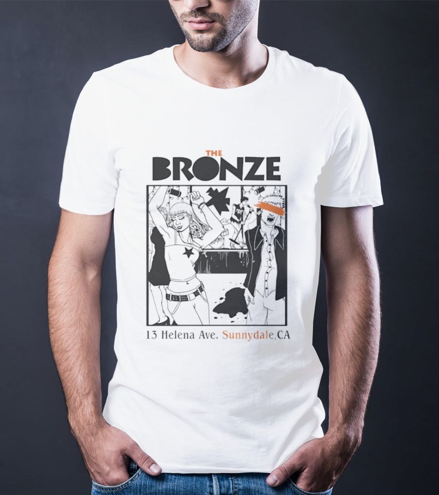 The Bronze 13 Helena Ave Sunnydale CA Party Scene T-Shirt
