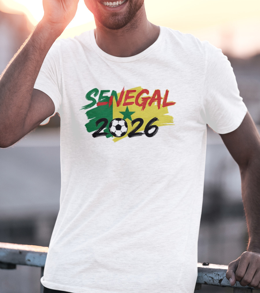 Senegal 2026 World Cup Soccer Team Star Flag T-Shirt