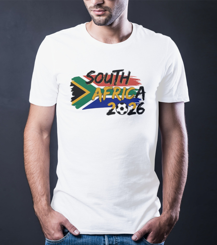 South Africa 2026 Flag Colors Soccer T-Shirt