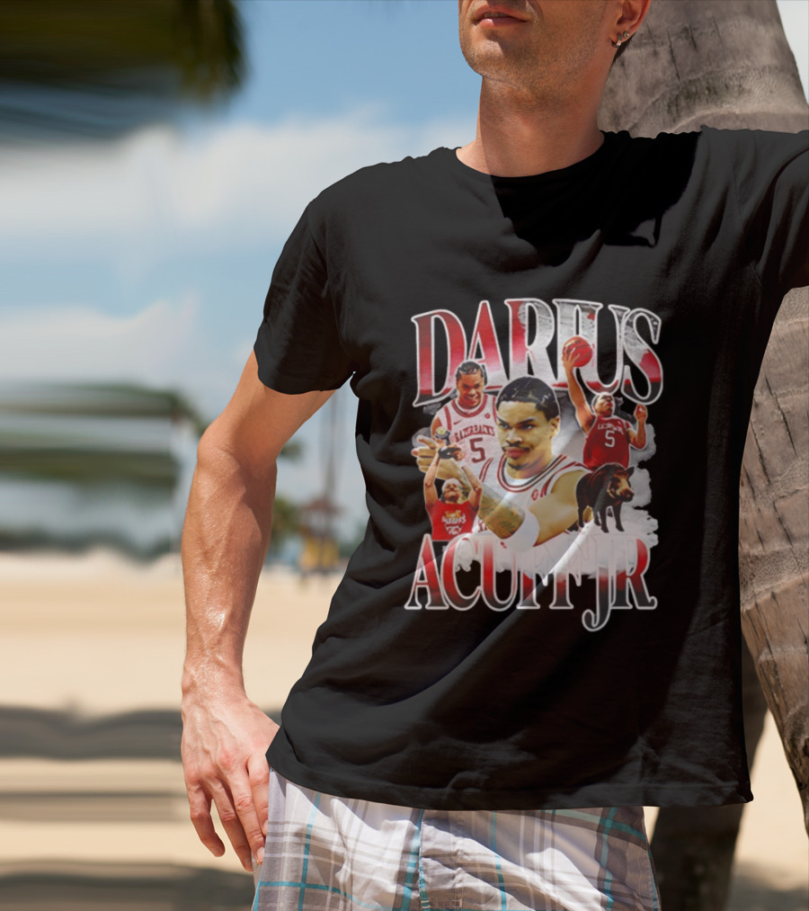 Darus Acuff Jr Arkansas Razorbacks Basketball Player Highlights T-Shirt