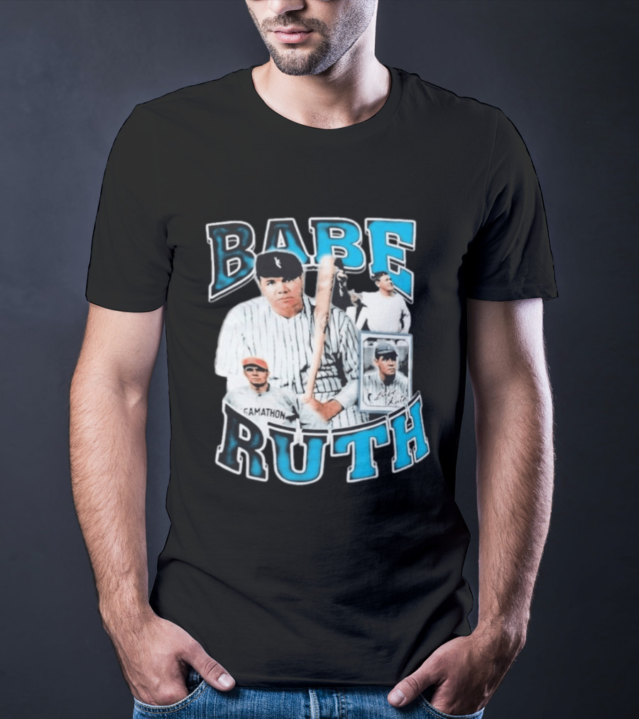 Babe Ruth New York Yankees Iconic Baseball Legend T-Shirt
