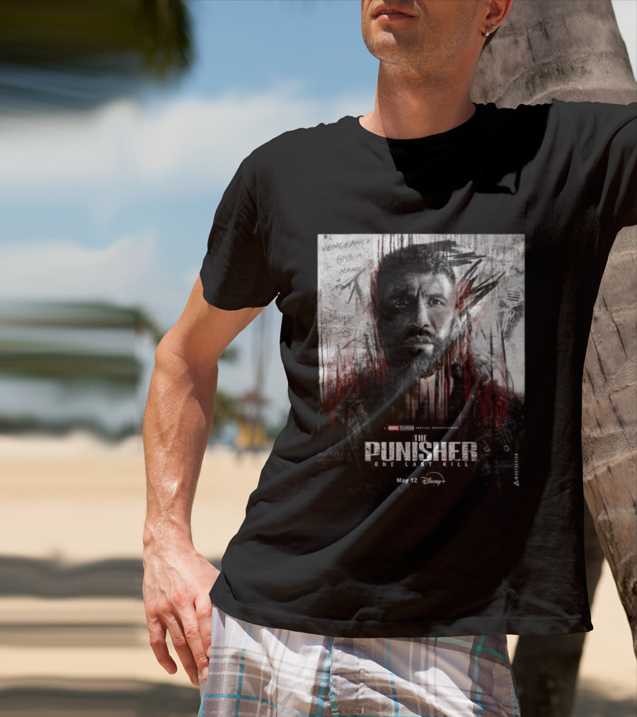 The Punisher One Last Kill Marvel Television Frank Castle May 12 Disney Plus T-Shirt