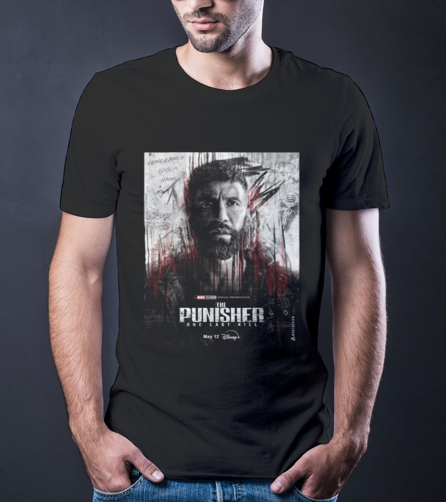 The Punisher One Last Kill Marvel Television Frank Castle May 12 Disney Plus T-Shirt