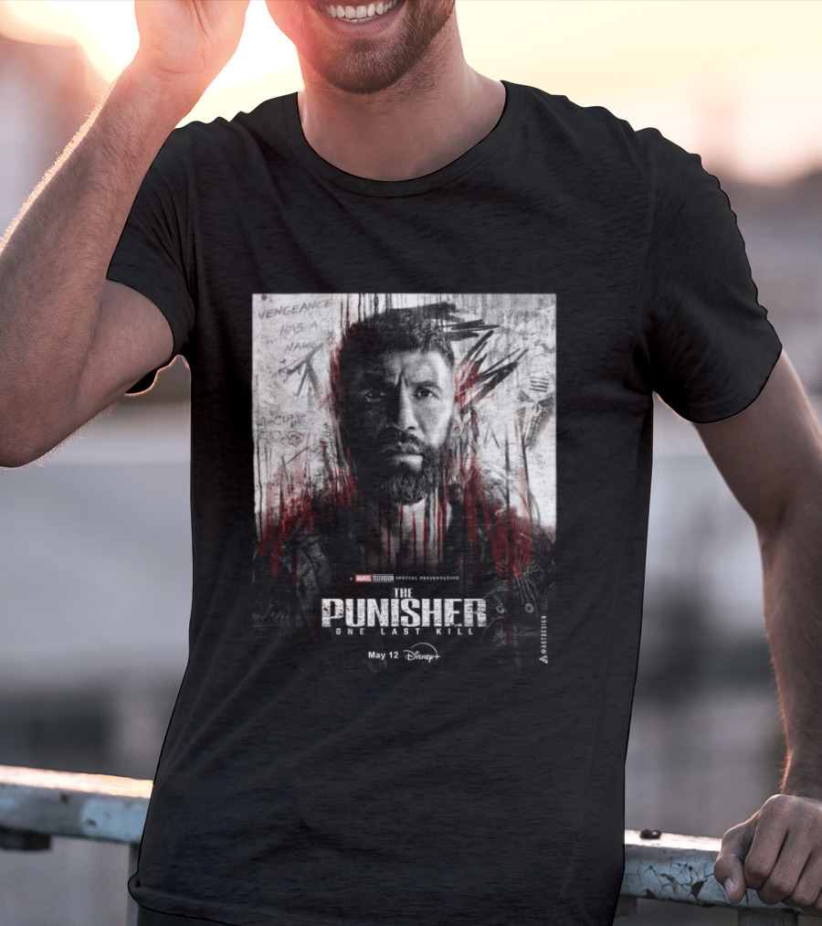 The Punisher One Last Kill Marvel Television Frank Castle May 12 Disney Plus T-Shirt