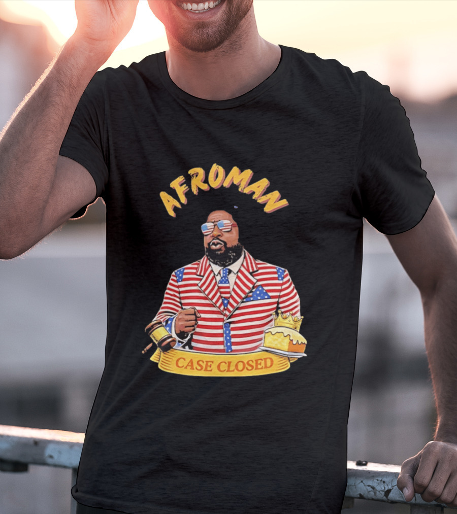 Afroman Case Closed Patriotic Suit Lemon Pound Cake Free Speech T-Shirt