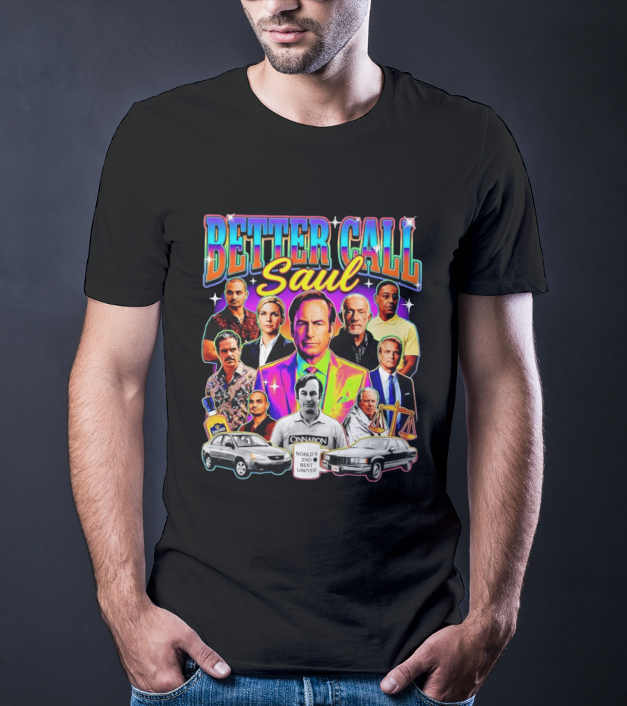 Better Call Saul Breaking Bad Characters Jimmy McGill Kim Wexler Mike Gus T-Shirt