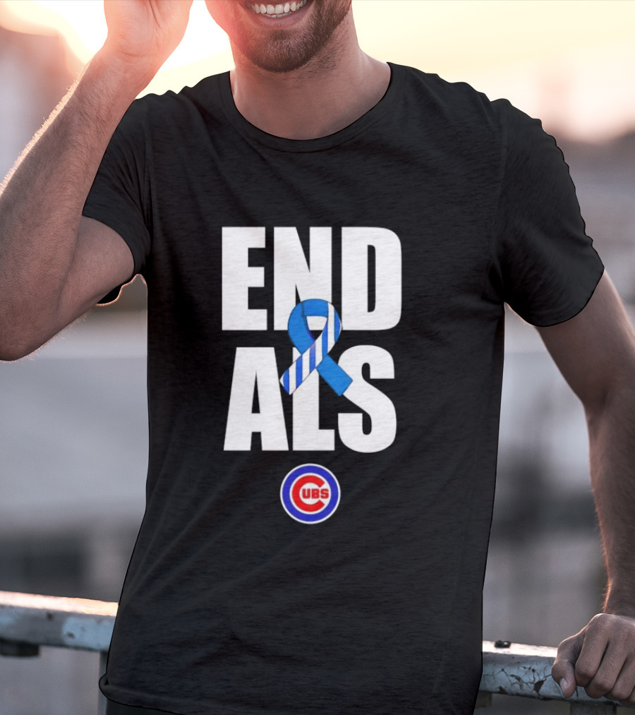 Chicago Cubs End ALS Awareness Support 2026 T-Shirt
