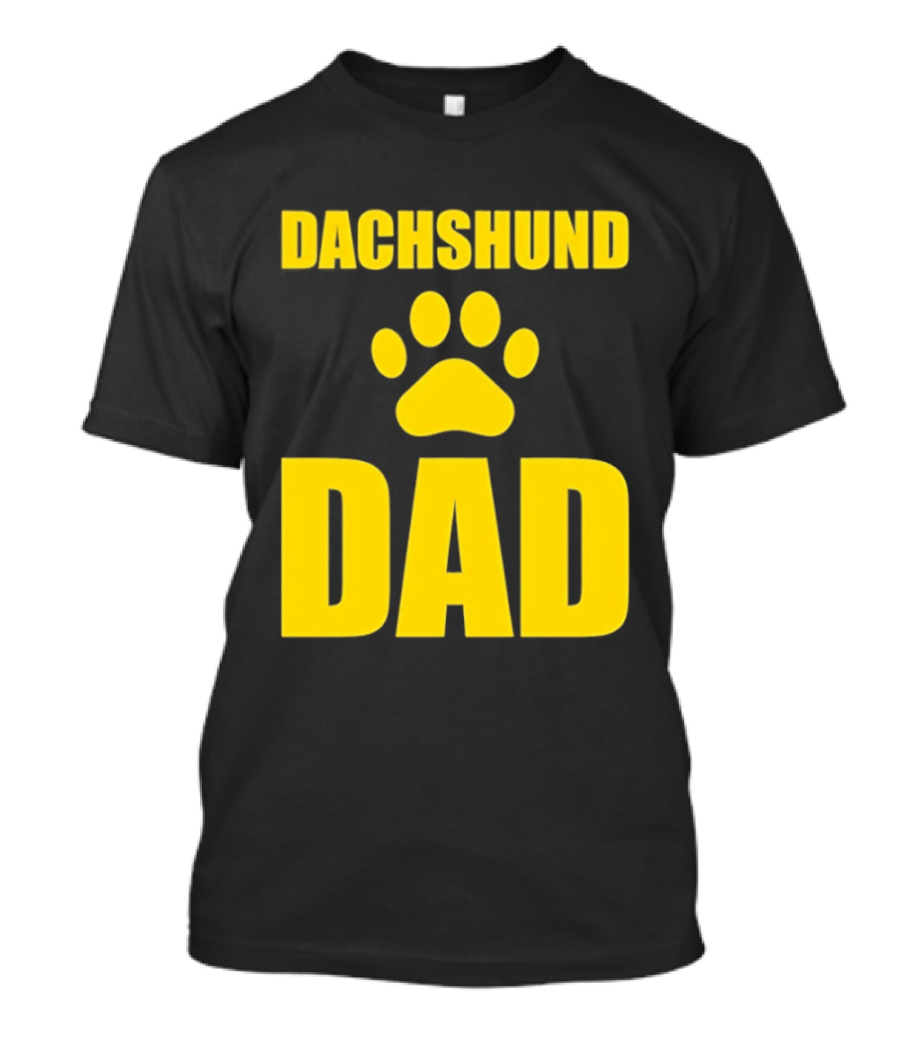 Dachshund Dad Wiener Dog Paw Print T-Shirt