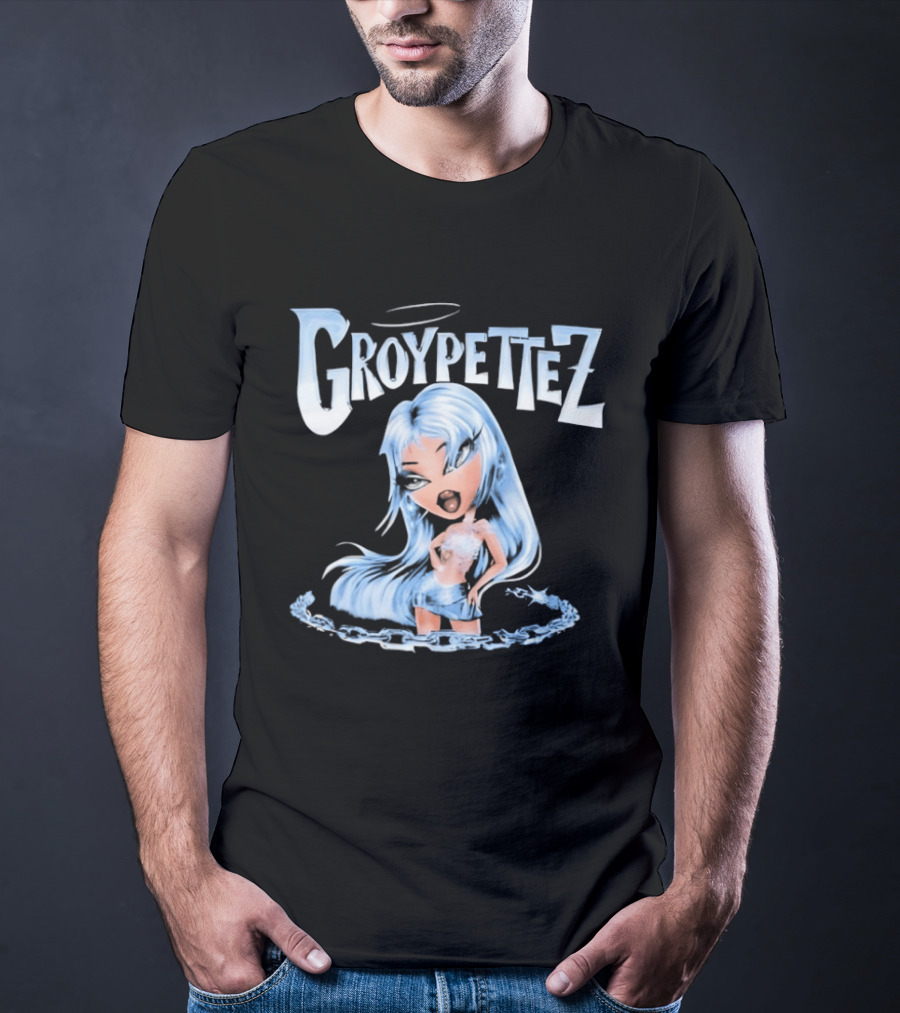 Groypetiez Broken Chain Blue Haired T-Shirt