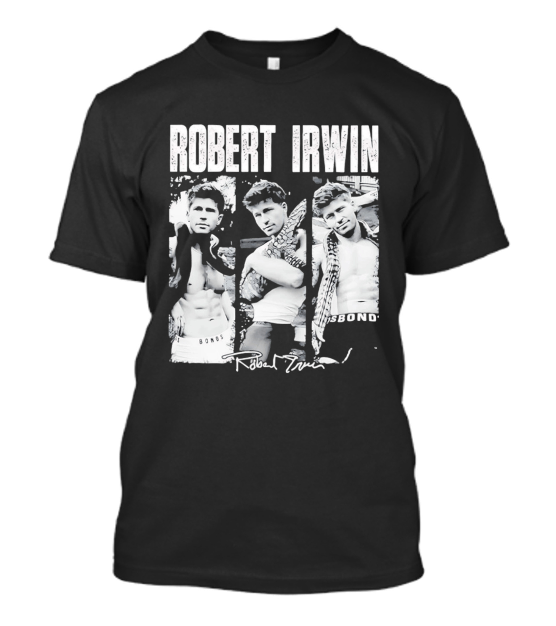 Robert Irwin Animal Wildlife Bonds Crocodile And Signature T-Shirt