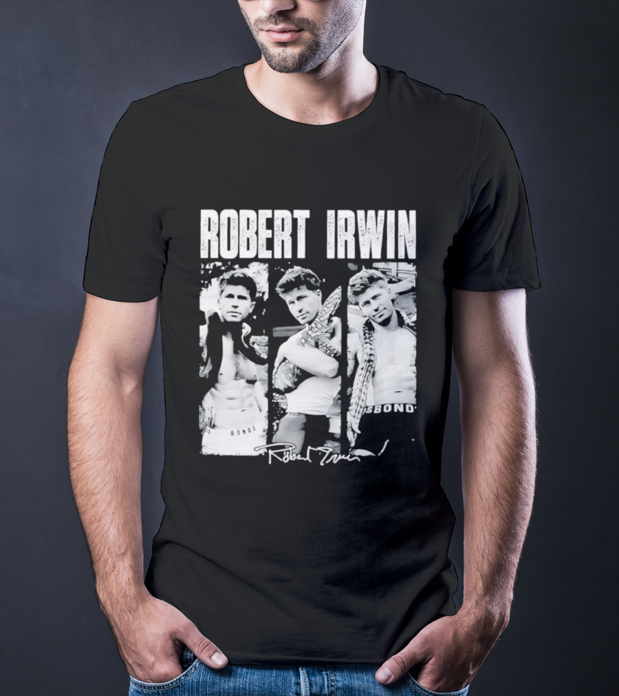 Robert Irwin Animal Wildlife Bonds Crocodile And Signature T-Shirt