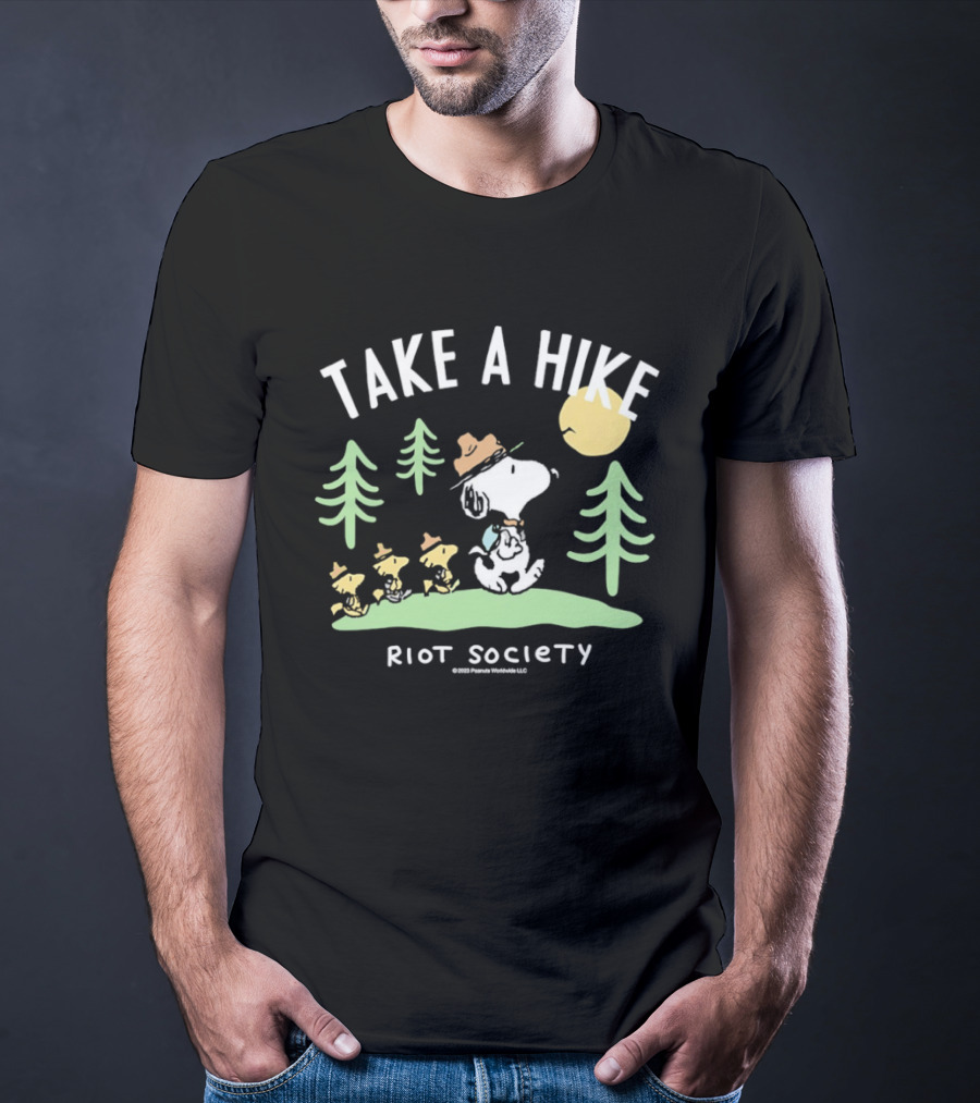 Snoopy Woodstock Take A Hike Riot Society T-Shirt