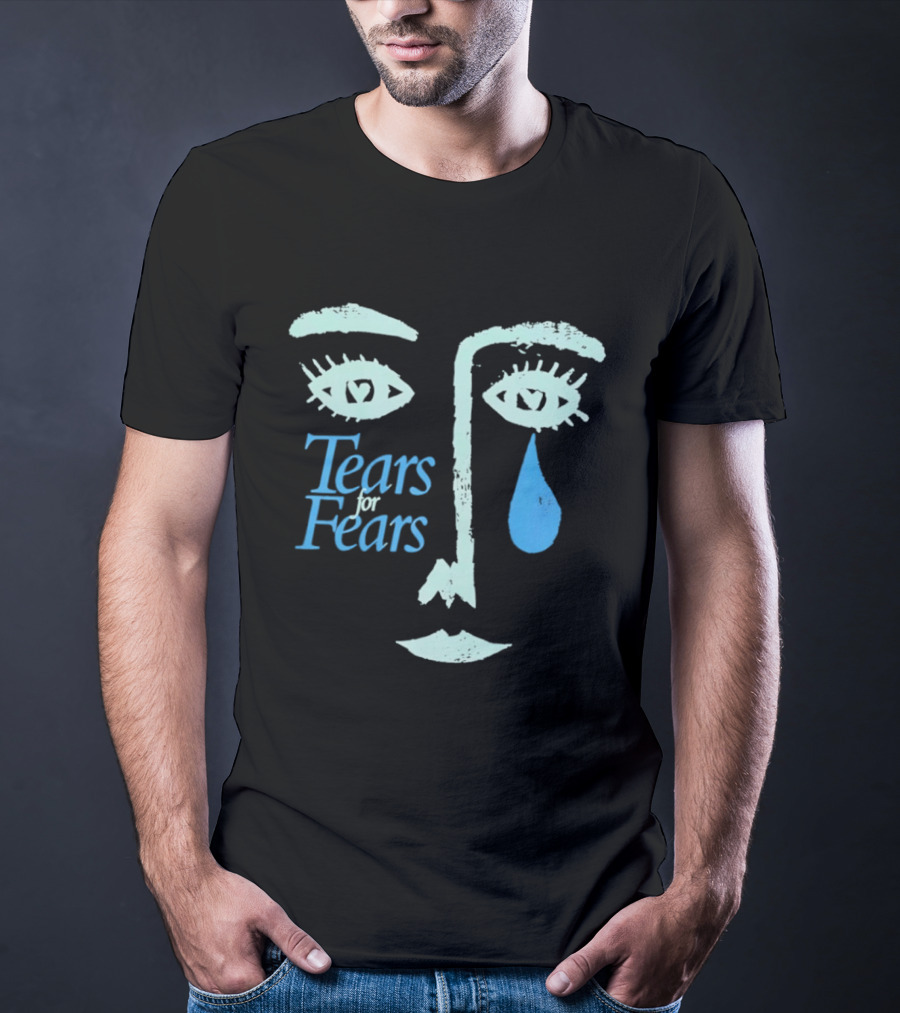 Tears For Fears 1989 Album Face Eyes And Teardrop T-Shirt