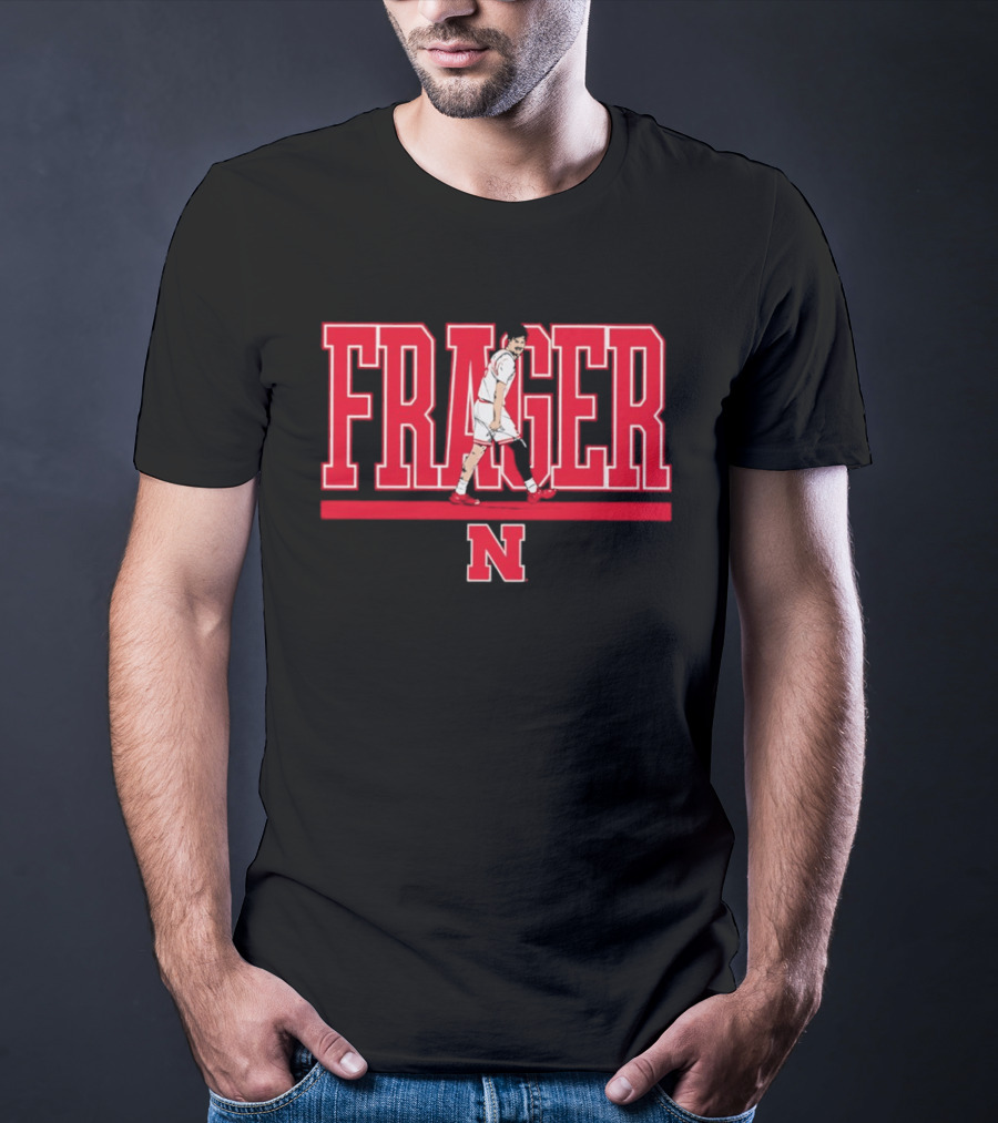 Frager Nebraska Cornhuskers N Logo Rollie Fraser T-Shirt