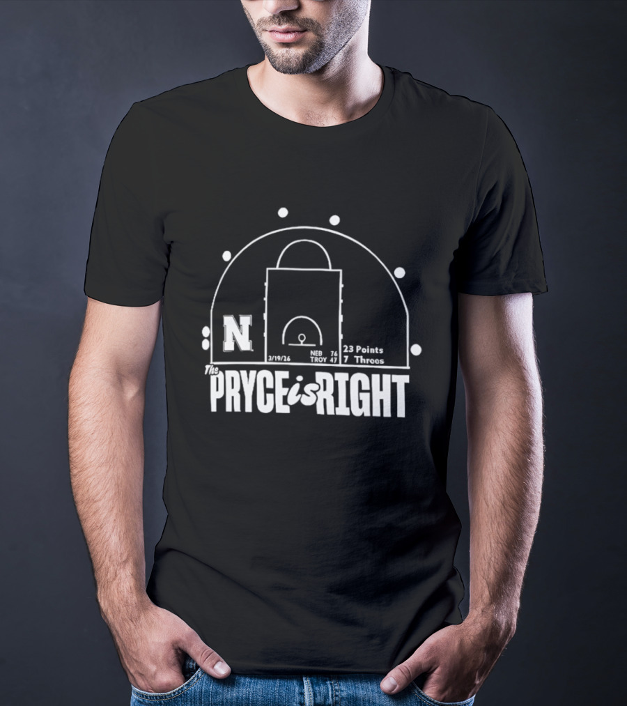 The Pryce Is Right N Basketball Court Stats 23 Points 7 Threes T-Shirt