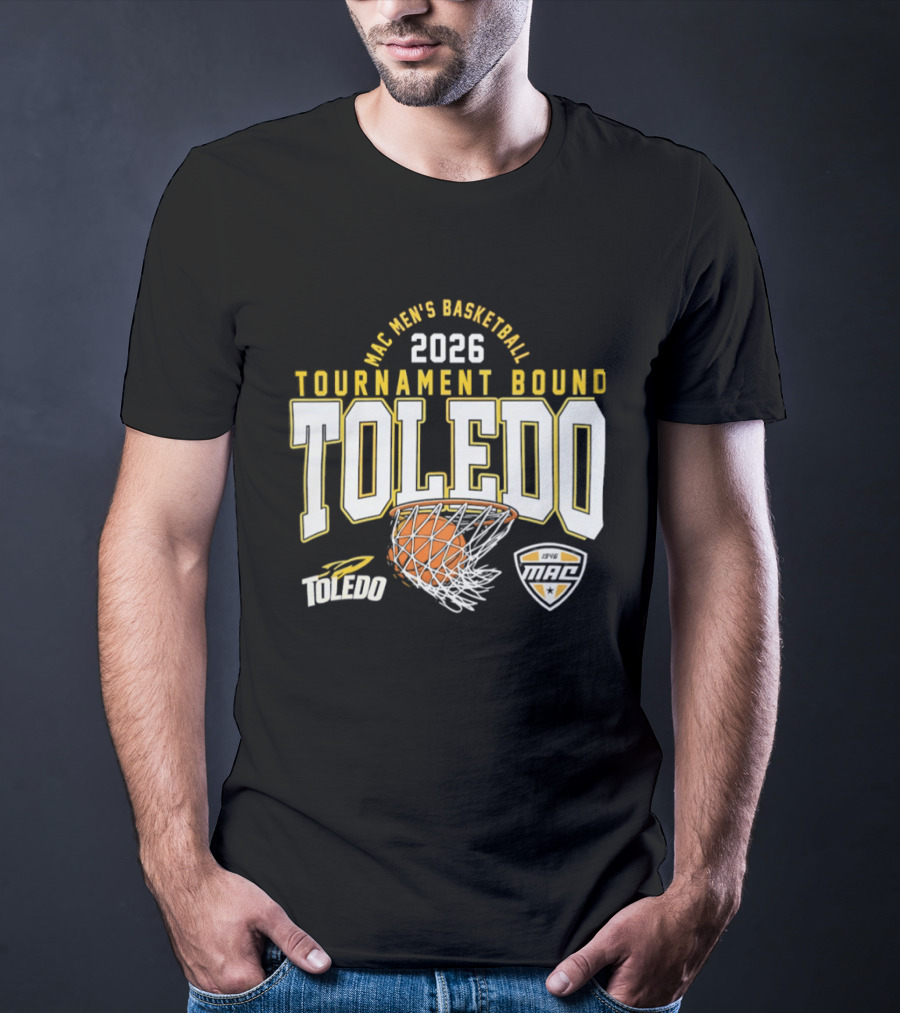 Toledo Rockets 2026 MAC Men's Basketball Tournament Bound T-Shirt