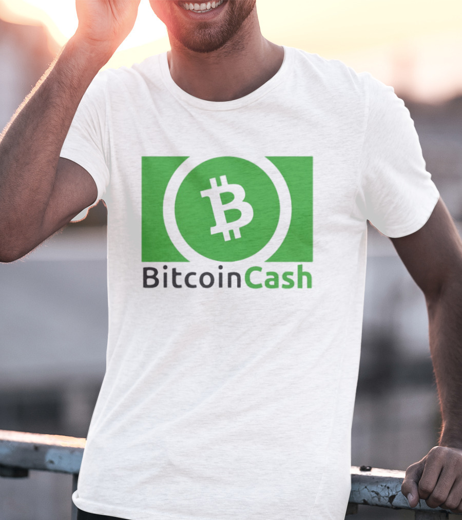 Bitcoin Cash Cryptocurrency Symbol Green Circle T-Shirt
