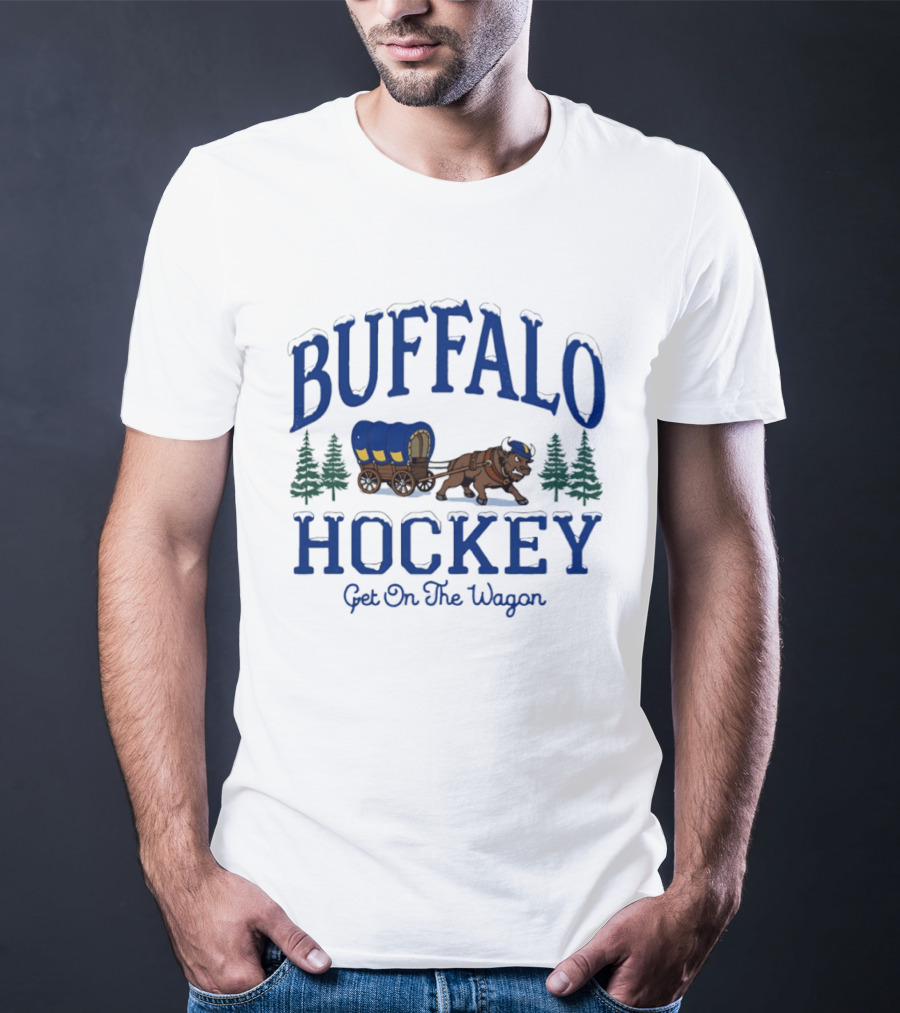 Buffalo Hockey Get On The Wagon Wild West T-Shirt